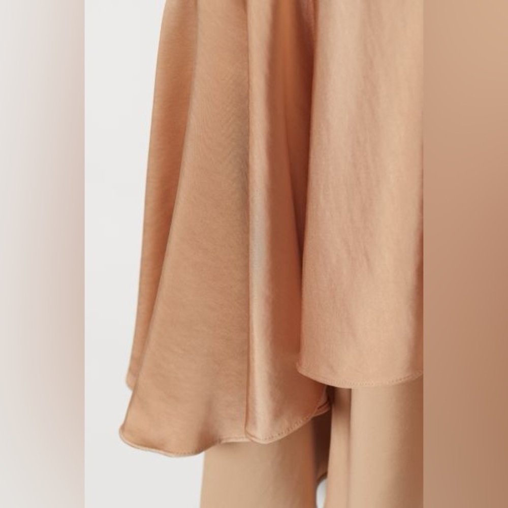 H&M Satin wrap front midi dress size Medium - Picture 2 of 2